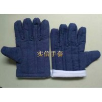 藍棉手套,勞動布棉手套,牛仔布棉手套，油田棉手套