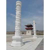 廠家供應【山東濟寧】青石華表、漢白玉華表、青石龍柱、漢白玉龍柱、芝麻白石柱